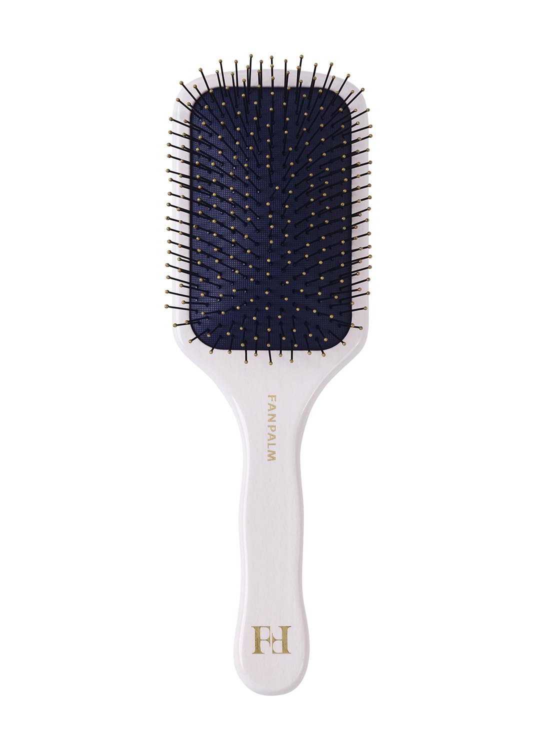 WET & CURLY HAIR BRUSH GLOSSY WHITE MEDIUM