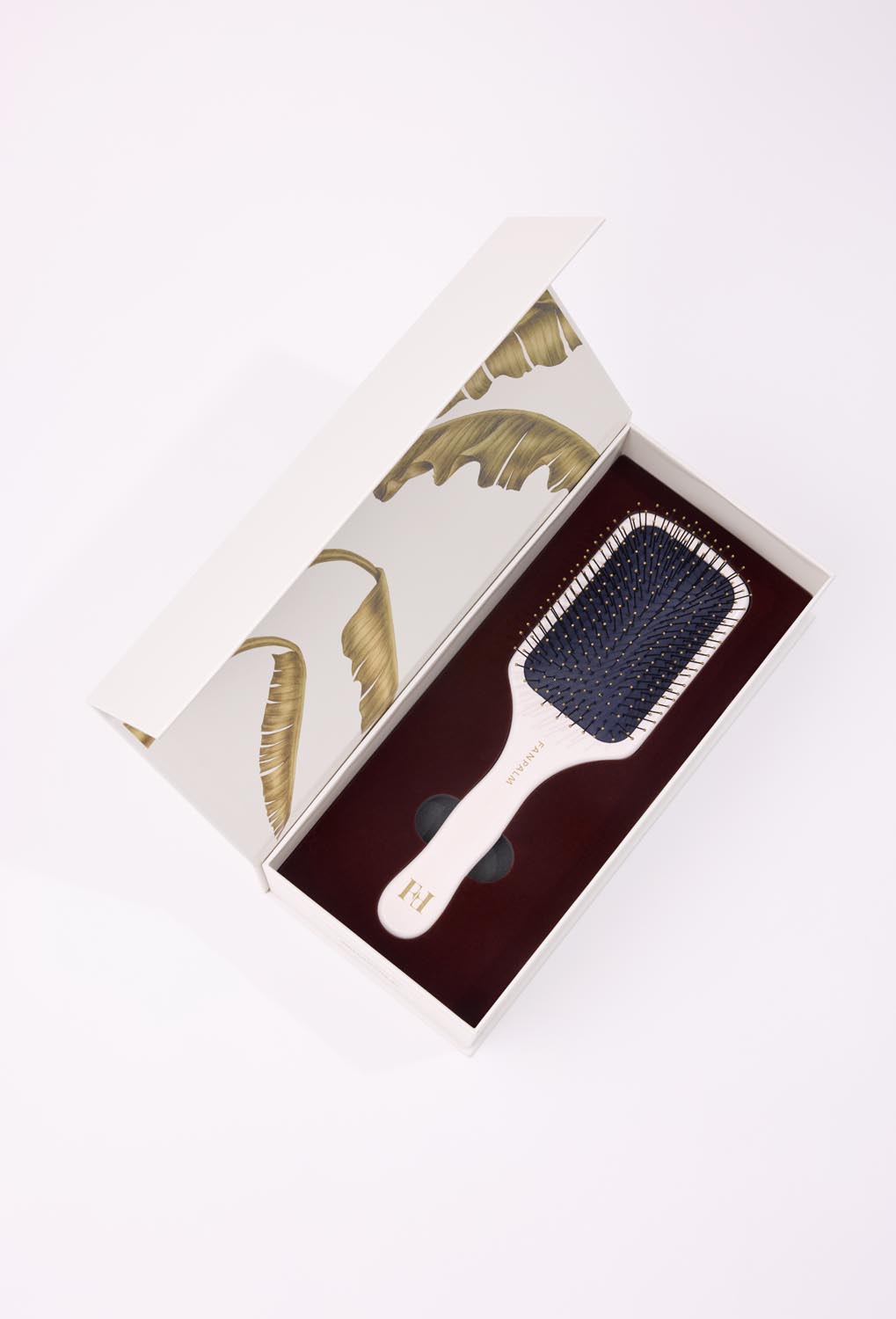 WET & CURLY HAIR BRUSH GLOSSY WHITE MEDIUM