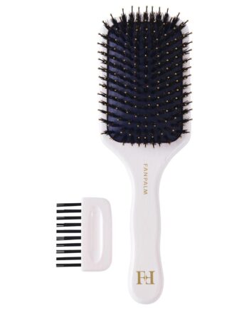 PURE BOAR & NYLON BRISTLES GLOSSY WHITE MEDIUM