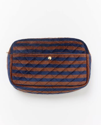 Art.FP20BSM Beauty case BLUES STRIPES MEDIUM (22*15*6-9cm)