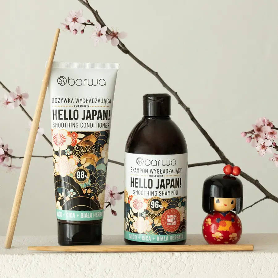 Art.BC35HJ Hair Journey λείανσης μαλλιών HELLO JAPAN! σετ 2 τεμ.(Shampoo & Conditioner)