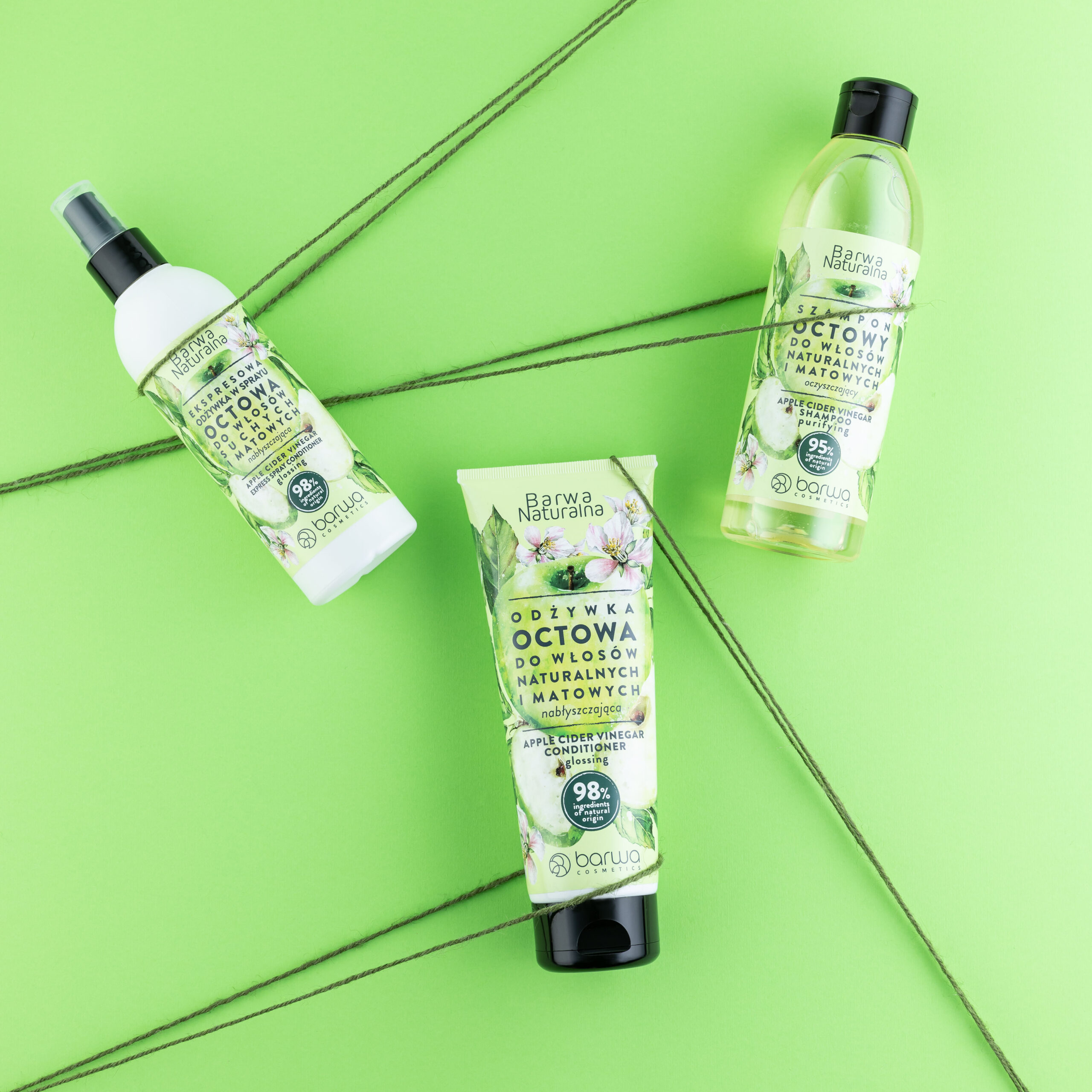 Art.BC135NT NATURAL CARE APPLE CIDER VINEGAR σετ 2 τεμ. (Shampoo & Conditioner)